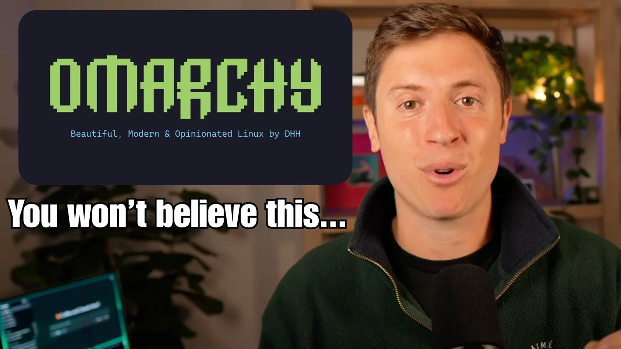 Alex Finn presenting Omarchy